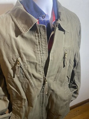 Armani Exchange Military Bomber Jacket Full Zip Up Army Green Men’s Sz XL - Image 1 of 4