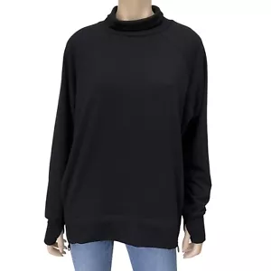 Jones New York Deporte Bolsillos Negros Cuello Embudo Cremallera Mangas Largas Sudadera L - Imagen 1 de 9