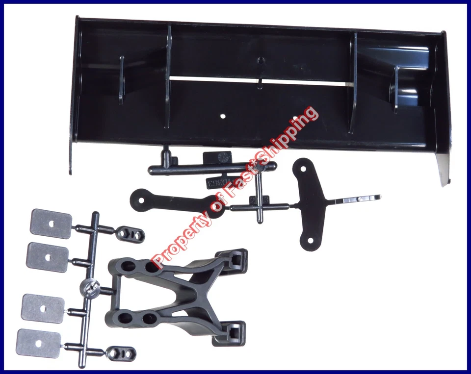 ASC80952 Team Associated RC8T4e Rear Wing w/Stay Kit - Image 1 of 1