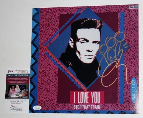 VANILLA ICE SIGNED 12x12 LOVE YOU STOP THAT TRAIN ALBUM PHOTO AUTOGRAPH JSA COA Cover