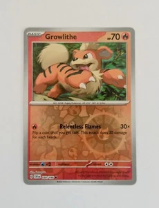 Growlithe 030/198 Reverse Holo Scarlet & Violet  (Buy 3+ Get Free Ship) - Picture 1 of 2