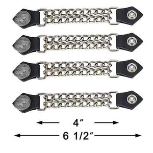 Chaleco extensor unisex cabeza de búfalo cromo y cuero para motociclista chaleco chaqueta - Imagen 1 de 2