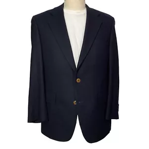 Chaps Ralph Lauren Men Jacket Blazer 2 Button Single Breasted Wool Blue 42R - Picture 1 of 12