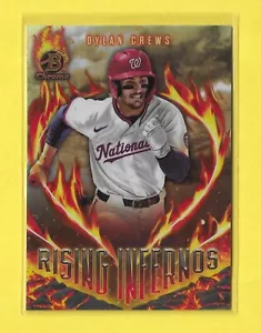 2024 BOWMAN CHROME DYLAN CREWS RISING INFERNOS #RI-11 NATIONALS (Quantity) - Picture 1 of 2