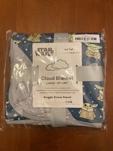 Little Sleepies Grogu Triple-Layer Bamboo Viscose Large Cloud Blanket Star Wars - Picture 1 of 5