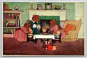 AK Teddys Geburtstag Party Margaret Tempest Medici Gesellschaft Vintage #928 - Bild 1 von 2