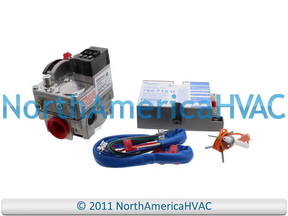Furnace Gas Valve and Control Board Kit Fits Johnson Controls G60CBA1 G60CBA-2 - Image 1 of 1