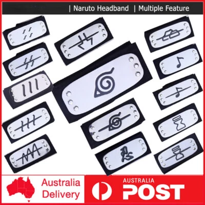 Anime Naruto Hidden Village Headband Head Belt Headwear Head Protector Cosplay - Image 1 of 4
