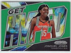 2022 Panini Prizm WNBA Jonqual Jones Get Hyped Insert Green Connecticut Suns #11 - Foto 1 di 2