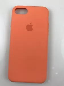 Original Genuine Apple Silicone Case for iPhone 7 8 2nd 3rd Generation SE Peach - Picture 1 of 12