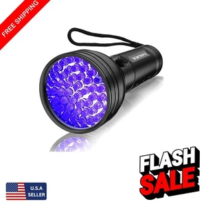 Compact 51 LED UV Flashlight - Perfect for Pet Urine, Scorpion & Resin Curing - Picture 1 of 9