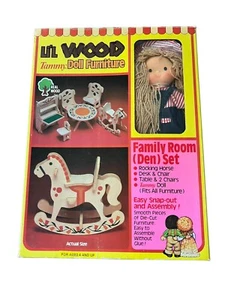 Vintage Li'L WOOD Tammy Doll Family Room Den Furniture NEW in BOX By HARMONY - Picture 1 of 10