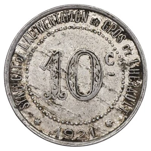 France jeton de nécessité Syndicat Alimentation de Gros de l'Hérault 10 ct 1921 - Picture 1 of 2