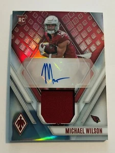 2023 Panini Phoenix Michael Wilson #RAJ-MW Rookie Patch Auto #/299 Cardinals RC - Picture 1 of 2
