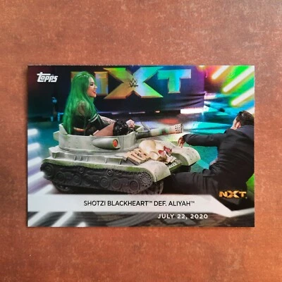 2-03-29 PWE. 2021 wwe women's division rainbow foil #48 shotzi blackheart aliyah - Image 1 of 2