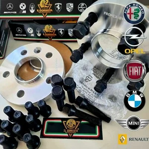 4 DISTANZIALI 16+16mm 5x98 58.1+BULLONI neri per TIPO 500L ALFA 147 156 GT GTV - Imagen 1 de 4