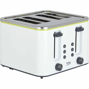 BEKO LINE 4 SCHEIBEN BREITER SCHLITZ TOASTER TAM4341W - WEISS - Bild 1 von 4