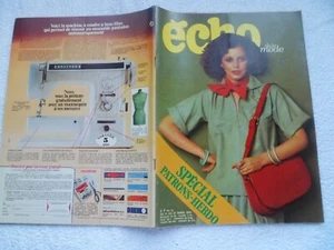 ECHO DE LA MODE N°12 21/03/1975 Couture Tricot Bardot Spanghero Nicoletta Line R - Picture 1 of 10