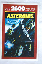 Astroids Video Game Promotional Poster Atari 2600 1980s 