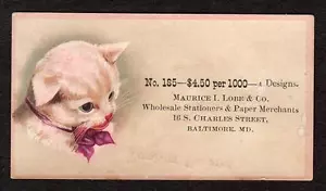 1800 BALTIMORE MD*LOBO MAURICE*BURNHAM HALCONES*ESTACIONEROS Y COMERCIANTE DE PAPEL*CAT - Imagen 1 de 2