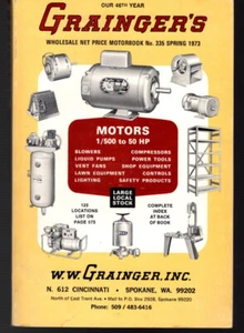 1973 GRAINGER'S Catalog - Imagen 1 de 3