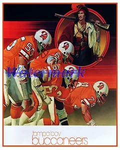 Vintage NFL Tampa Bay Buccaneers Color Poster Print 8 X 10 REPRINT Photo Picture - Picture 1 of 1