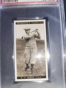 ¡Fotos nuevas! 1927 WA & AC Churchman Robert T. Bobby Jones PSA 6 - Imagen 1 de 6