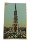 Hamburg, Nikolauskirche, Vintage Farbpostkarte. Deutschland