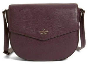 Borsa a tracolla nuova con etichette Kate Spade Spencer Court Lavinia pelle mogano borsa a mano NUOVA - Foto 1 di 12