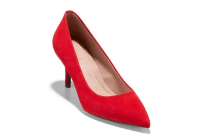 全新带盒 - Cole Haan Go-To Park Pump 65 毫米麂皮绒女式鞋码 7-尺寸 8 — 第 1/4 张图片