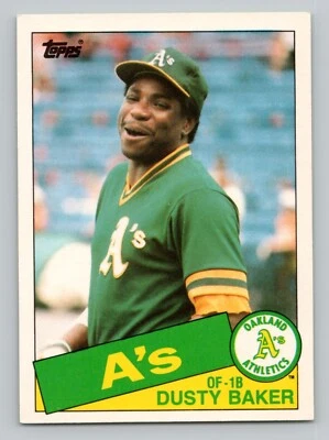 1985 Topps Traded - Dusty Baker #4T - Image 1 of 2
