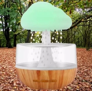 Rain Cloud Humidifier Aromatherapy Lamp USB Rain Sound Diffuser - Picture 1 of 3