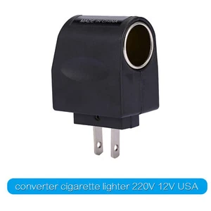 Wall Power AC To 12V DC Car Charger Cigarette Lighter Converter Adapter US P Fit - Picture 1 of 22