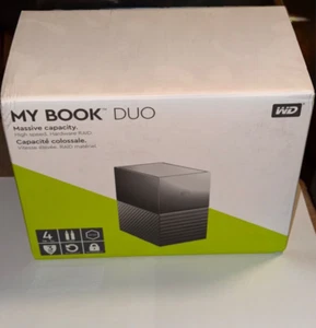 NEW!!! WD My Book Duo 4TB Black WDBFBE0440JBK-EESN External - Afbeelding 1 van 2