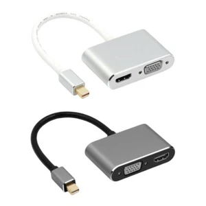 Mini DP Converters Hdmis VGA 4K 1080P Adapter For Projectors Laptop Tablets - Zdjęcie 1 z 10