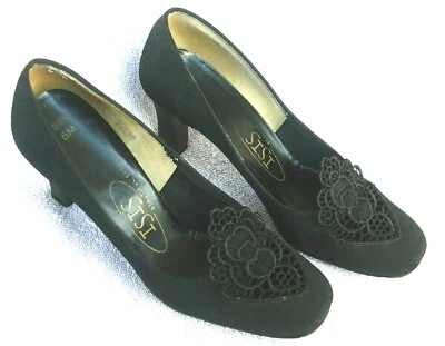  Zapatos de vestir ISIS 1979 para mujer negros, zapatos de salón talla 6-M excelente estado Foto 1 de 4