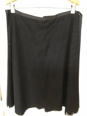 Falda acampanada negra de tul Aqua para mujer talla grande Bloomingdales Foto 1 de 4