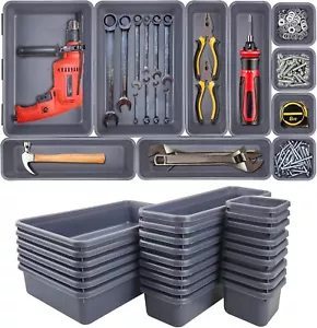 24 Pack Tool Box Organizer Tool Tray Dividers,Silverware Organizer for Drawer... - Picture 1 of 2