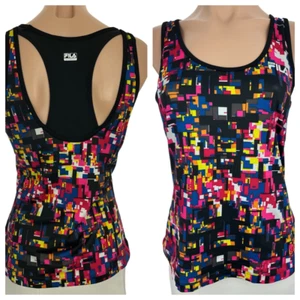 Fila Sport Pullover Sleeveless Top Stretch Bra Multi-Color Pink, Red,White Sz M - Picture 1 of 7