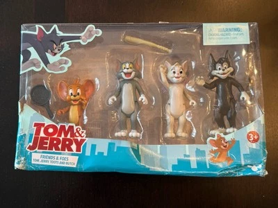 Tom & Jerry Friends & Foes 4 Pack Tom, Jerry, New in Damaged Box - Image 1 of 4