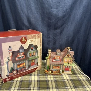 Lemax Arpin Butcher Shop Lighted Christmas Village Building Enchanted     1088 - Picture 1 of 17