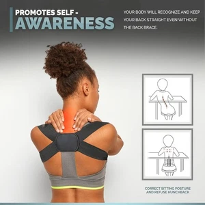 Back Posture Corrector for Women and Men with Adjustable Shoulder Straps for Pai - Picture 1 of 7