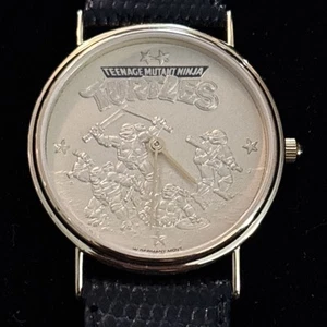 TMNT RARE Vintage 1989 Gold Watch Limited Edition #1215/2000 Teenage Mutant - Bild 1 von 8