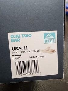 Reef Ojai Two Bar Wildleder Sandale Gr. 11 Schuh Pantolette hellbraun Leder Neuzustand! 🔥  - Bild 1 von 8