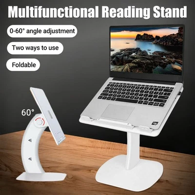 2IN1 Adjustable Laptop Stand Ergonimic Portable Book Tray Genion Everywhere Desk - image 1 of 4