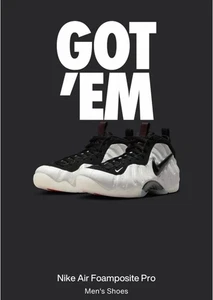 Talla 11.5 - Nike Air Foamposite Pro Blanco Perla Y Negro ¡CONFIRMADO! - Imagen 1 de 6