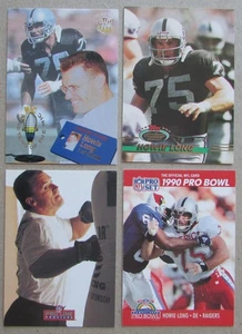 Howie Long 4-card lot Los Angeles Raiders NFL - Picture 1 of 2