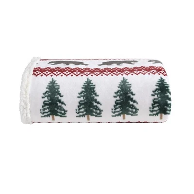 Eddie Bauer - Blanket, Super Soft Reversible Sherpa  Brushed Fleece Bedding, ... - Image 1 of 4