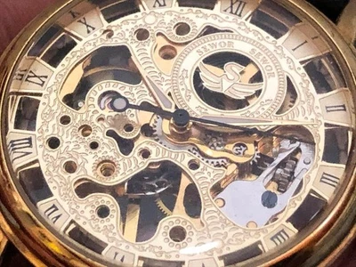 ¡ENVÍO GRATUITO! RELOJ PARA HOMBRES ANTIGUO SIN USAR SEWOR ESQUELETO CUERDA 40 MM Foto 1 de 4