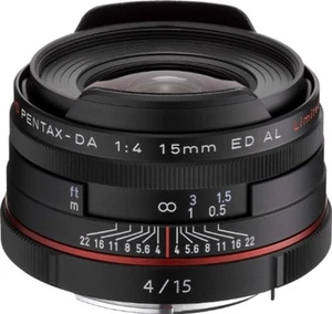 PENTAX Super-Wide-Angle Single Focus Lens HD DA 15mm F4 ED AL Limited Black F/S - Picture 1 of 7